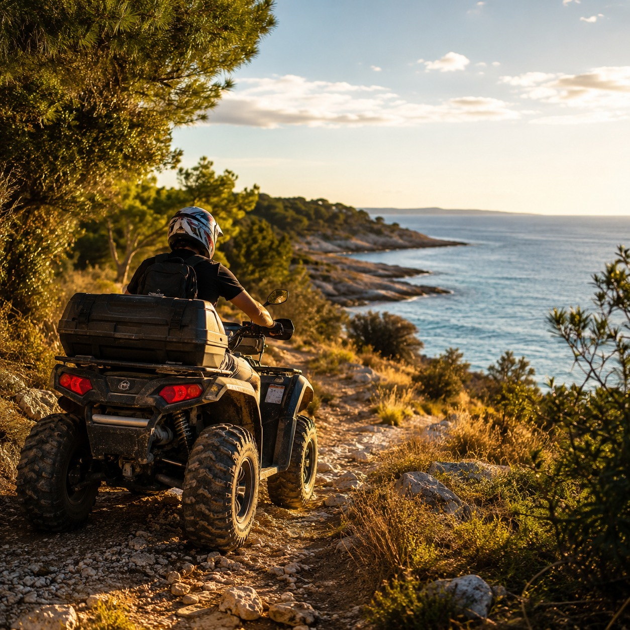 Guided quad safari tour in Umag
